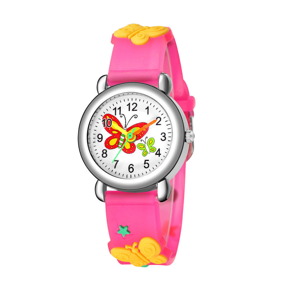 New Children's Cute Butterfly Pattern Quartz Watch