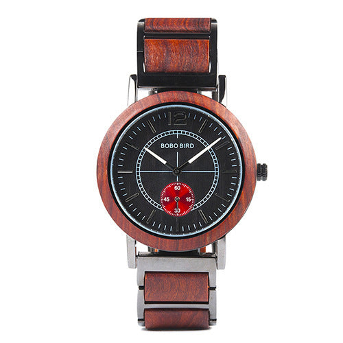 BOBOBIRD Wooden Watch Couple Watch Wooden Hand Mount