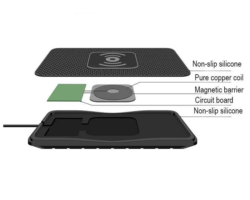 Compatible with Apple , Car anti-slip wireless charger