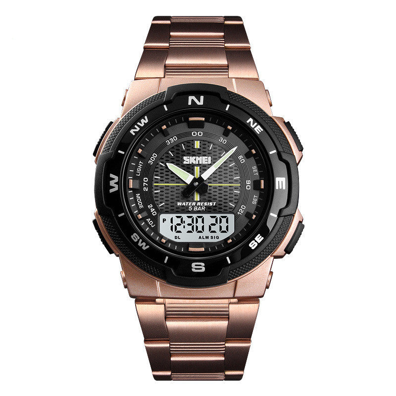 Waterproof electronic watch for outdoor sports