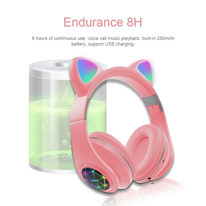 Cat ear wireless sports Bluetooth headset