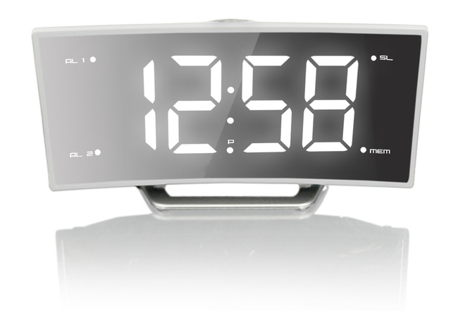 Curved Screen Projection Alarm Clock