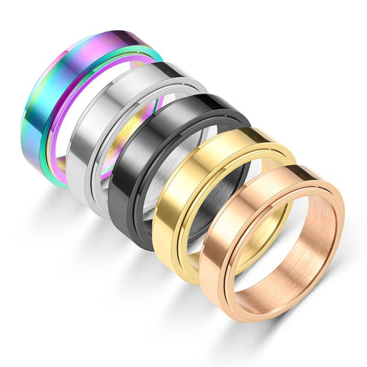 Women's Fashion Spinning Action Titanium Vegetable Ring