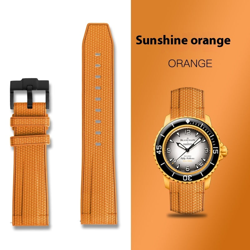 Rubber Silicone Sports Watch Strap