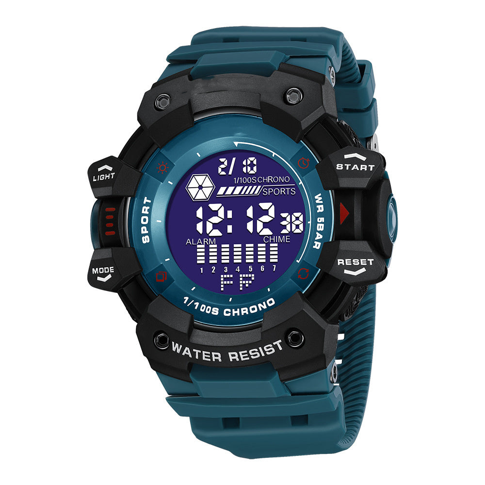 Men's Waterproof Sports Trend Luminous Electronic Watch