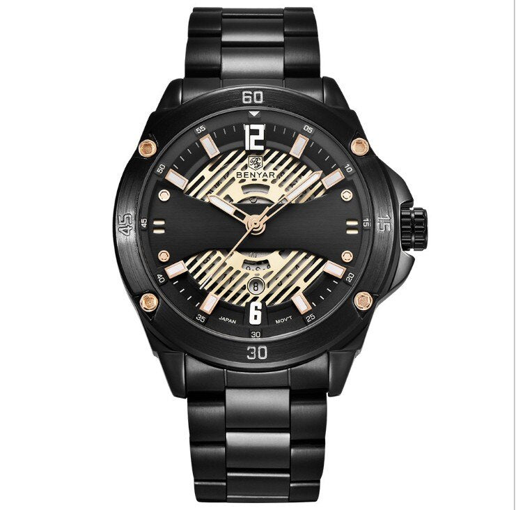 Men's Quartz Multifunction Sports Waterproof Watch