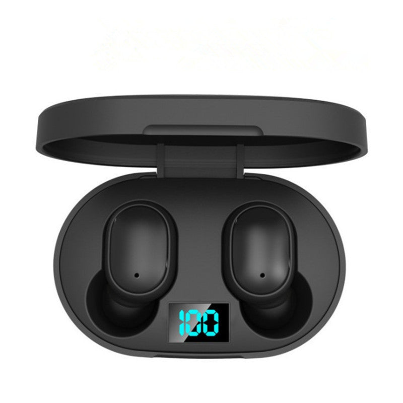 Bluetooth Headset Smart Digital Display True Wireless In-ear English Mini Sports Bluetooth Headset