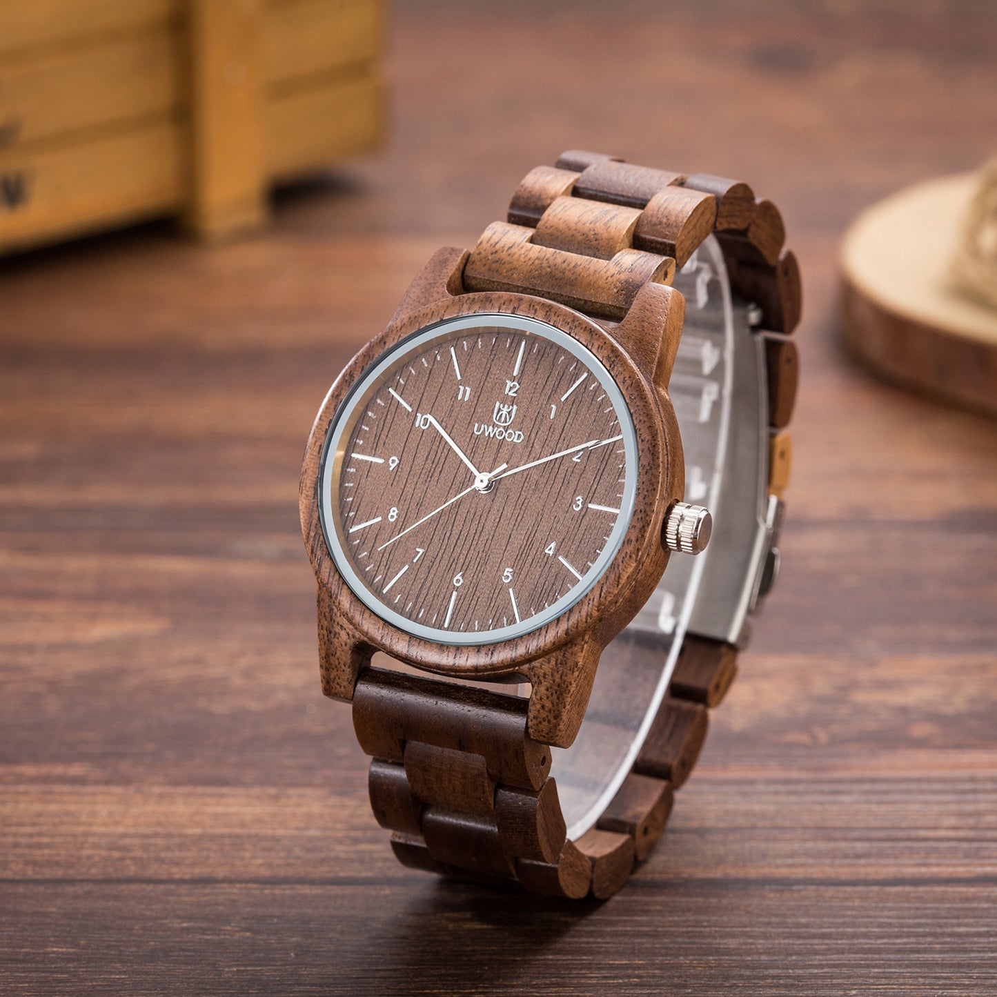 Quartz Movement Wooden Watch