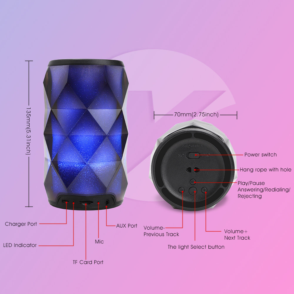 Crystal Coke Cans Lantern Bluetooth Speaker