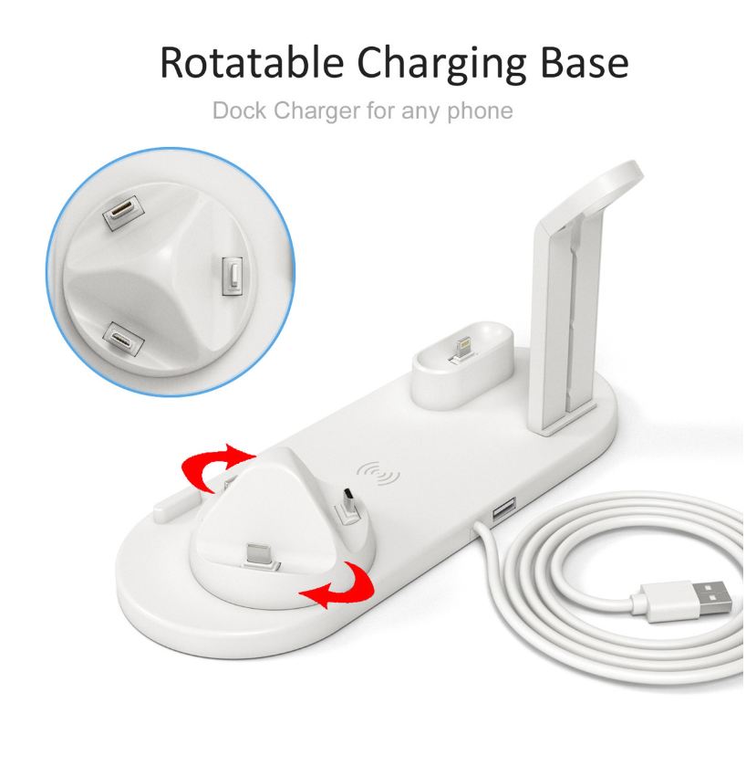 Three in one wireless charger