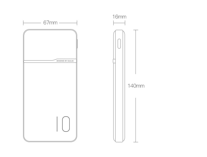 Digital display power bank