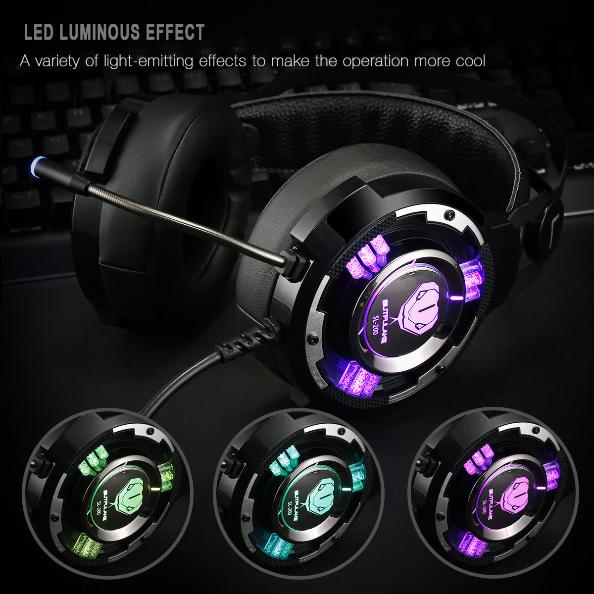 BUTFULAKE SL-200 gaming headset headset computer gaming headset USB7.1 desktop with bass