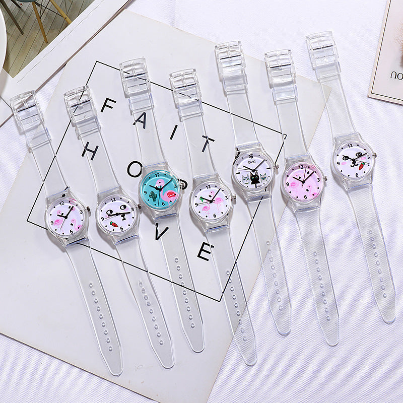 Cartoon girls electronic quartz watch