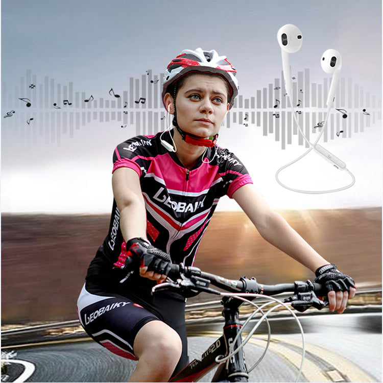 Mini Sports Portable Binaural Stereo Bluetooth Headphones With Cable