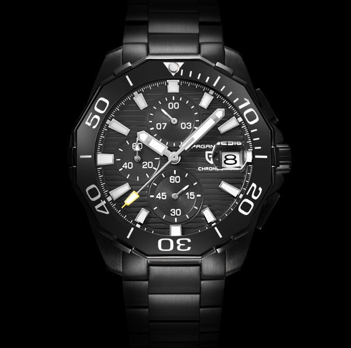 Men's watch with multi function large dial