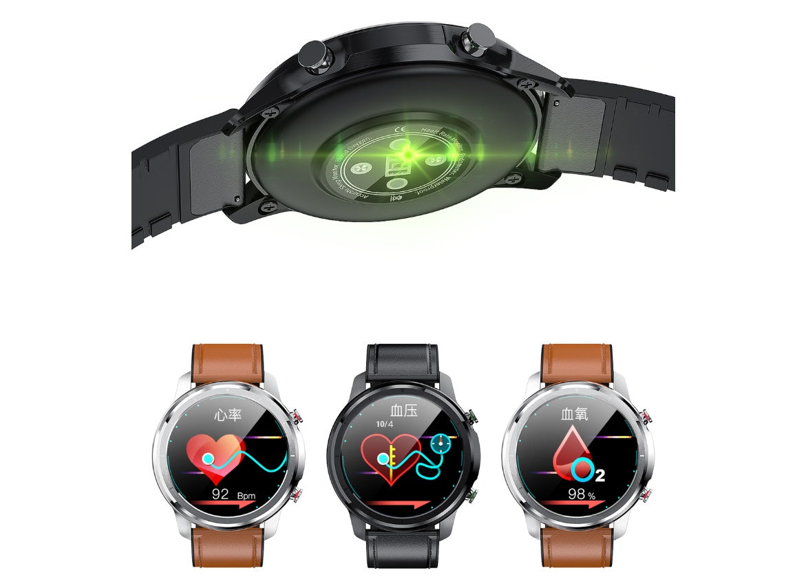 Full circle full touch high-definition IPS color screen multi-function heart rate smart watch