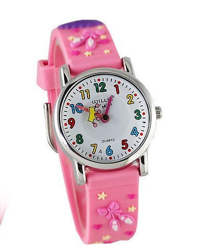 Children cartoon silicone watch