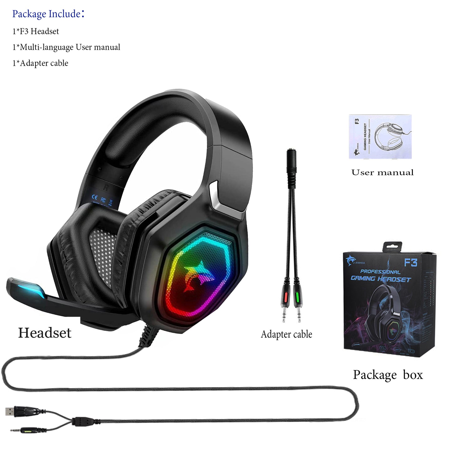 Headset Computer Gaming Headset With Microphone