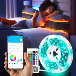 Bluetooth RGB Light Strip Set 200ft