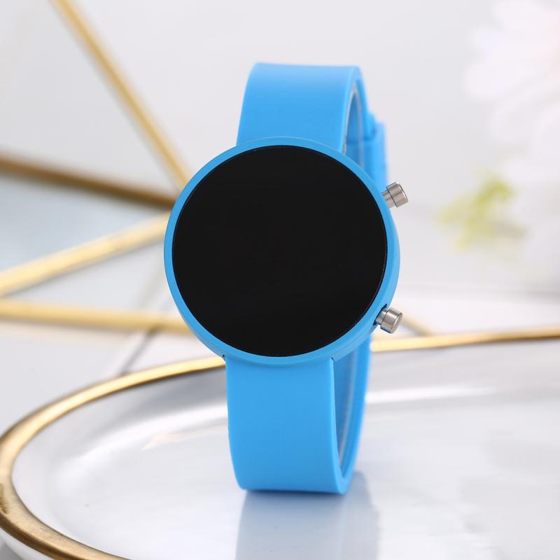 Round LED Cute Fashion Casual Metal Electronic Watch