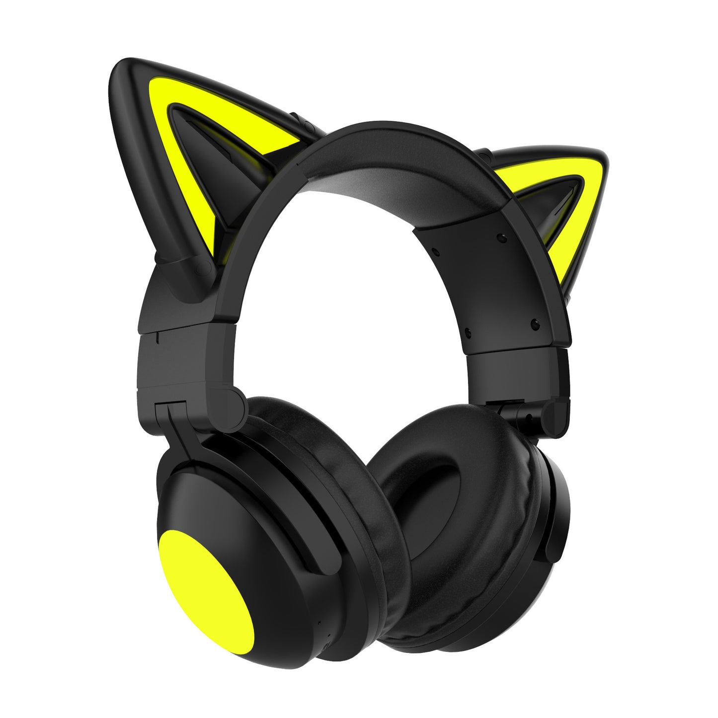 Head-mounted Bluetooth Headset Luminous Cat Ear Petal Angle