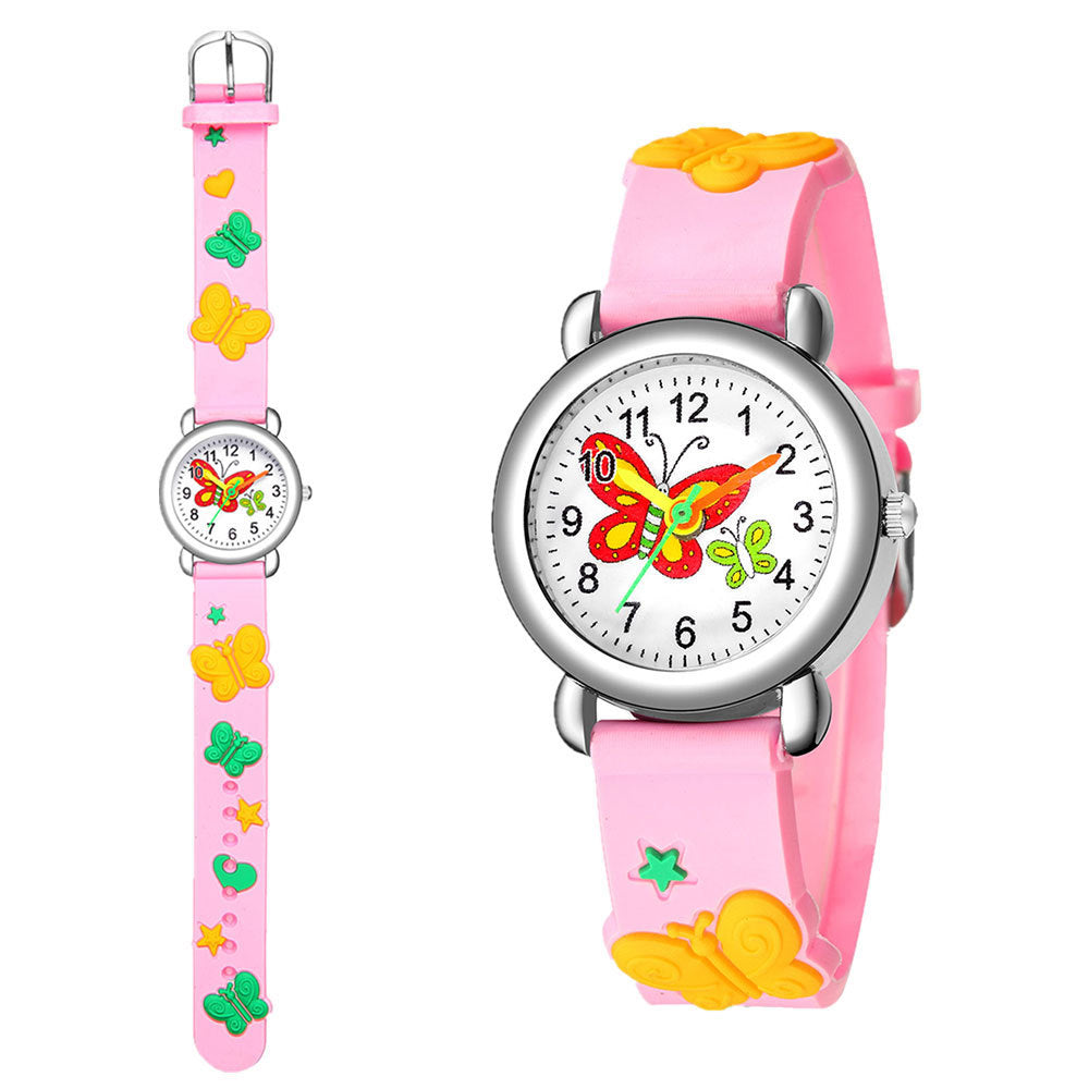 New Children's Cute Butterfly Pattern Quartz Watch