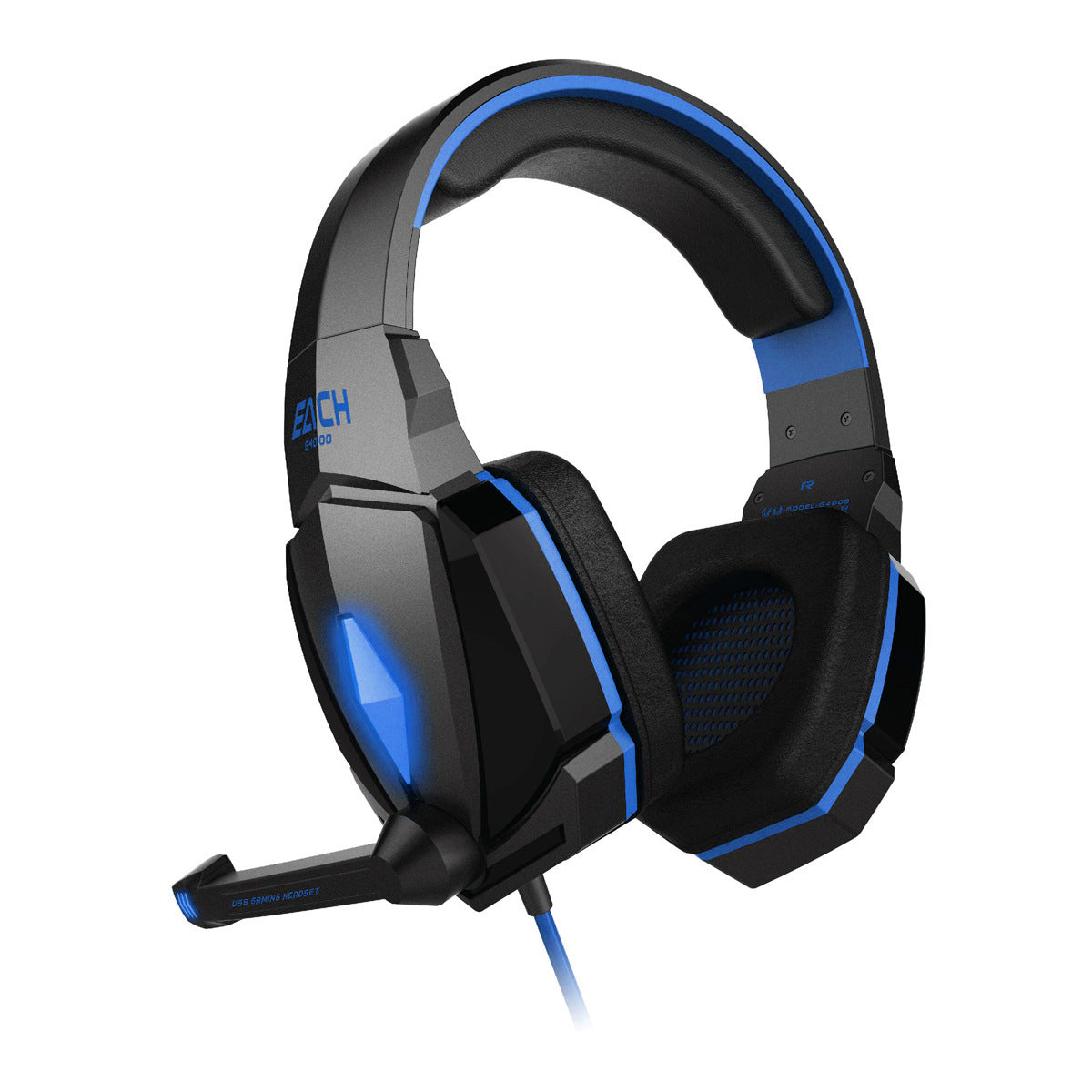 Head-mounted Gaming Computer Gaming Headset Anti-noise Band Microphone