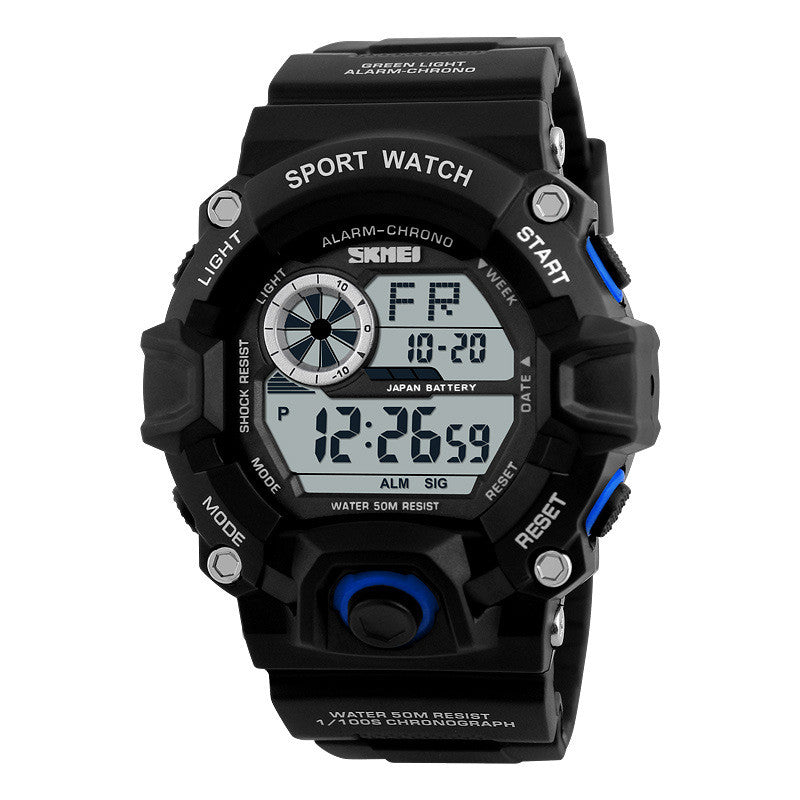 Waterproof Multifunctional Mountaineering Student Electronic Watch