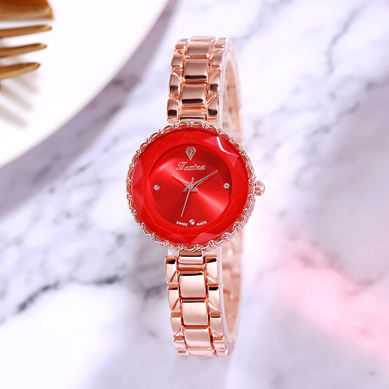 Waterproof quartz ladies watch