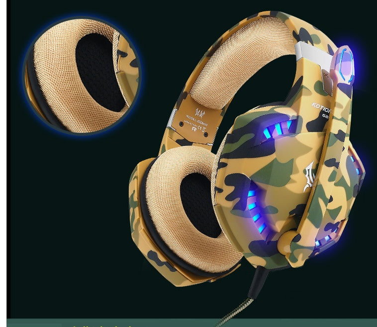 Camouflage computer headset