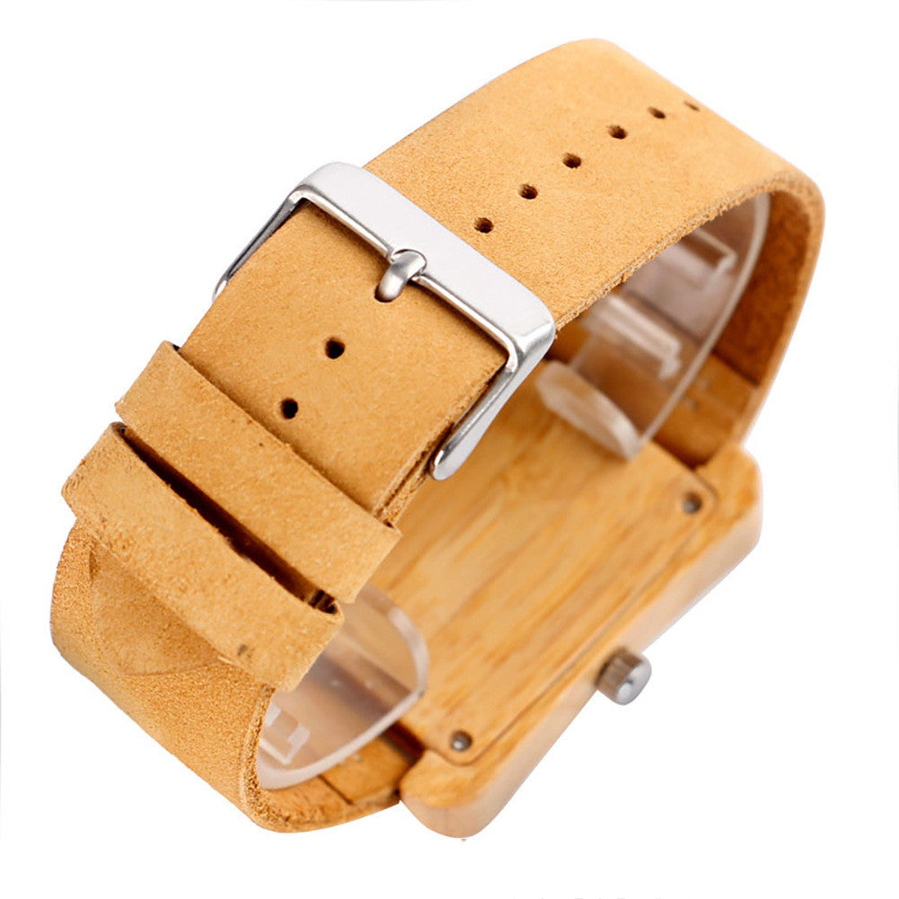 Wooden Watch Literally Attached UP Nail Quartz Watch