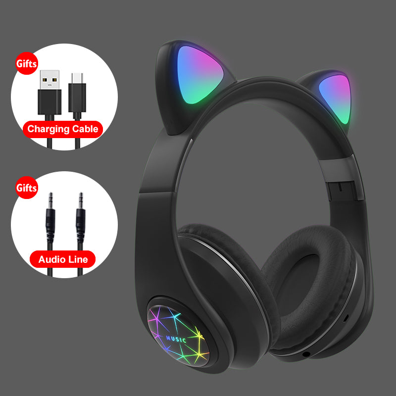 Cat ear wireless sports Bluetooth headset