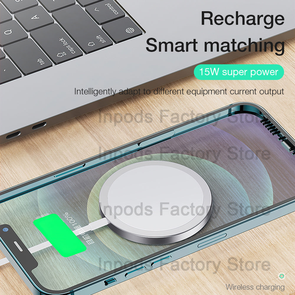 Compatible with Apple, Magnet Safe Fast 15w Wireless Charger for Iphone 12 Pro MAx charger