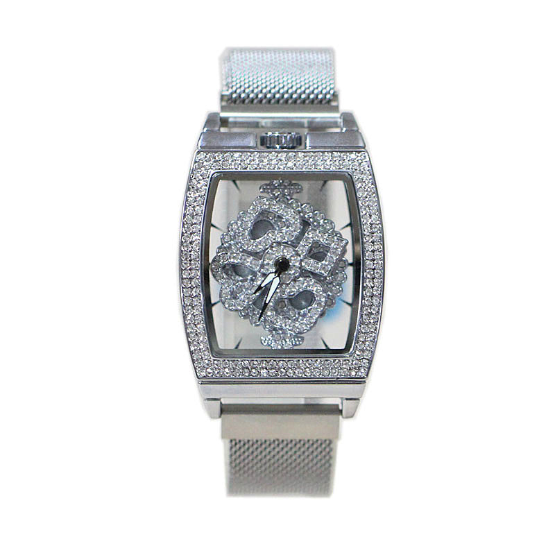 Ladies Fashion Waterproof Flower Diamond Watch