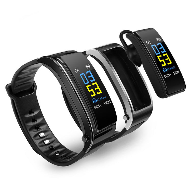 Smart Bracelet Bluetooth Headset Two In One Separate Heart Rate