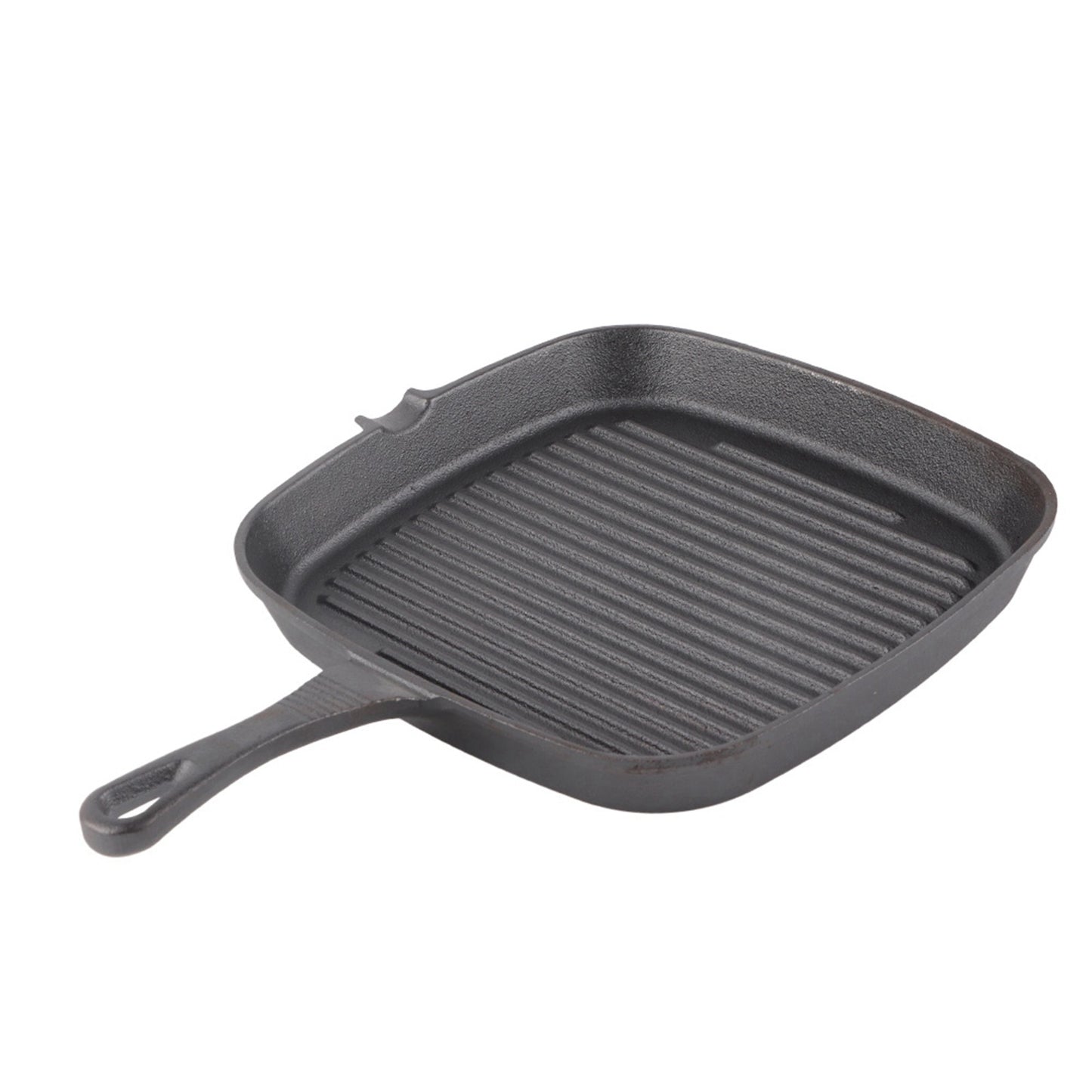 Cast Iron Steak Frying Pan Food Meals Gas Induction Cooker Cooking Pot Kitchen Cookware