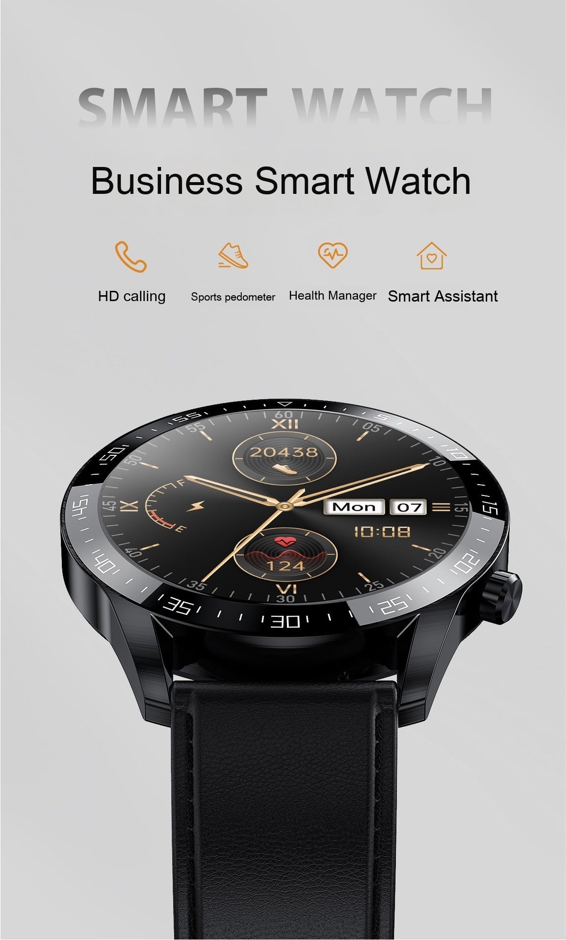 GT2 Smart Watch NFC Access Control Bluetooth Calling Sports Waterproof Monitoring Heart Rate Cross-border External Order