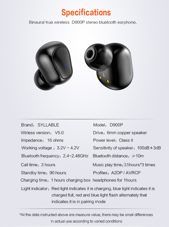 5.0 Binaural Real Wireless Mini Stealth Air Separate Stereo TWS Sports Headphones In-Ear Bluetooth 5.0