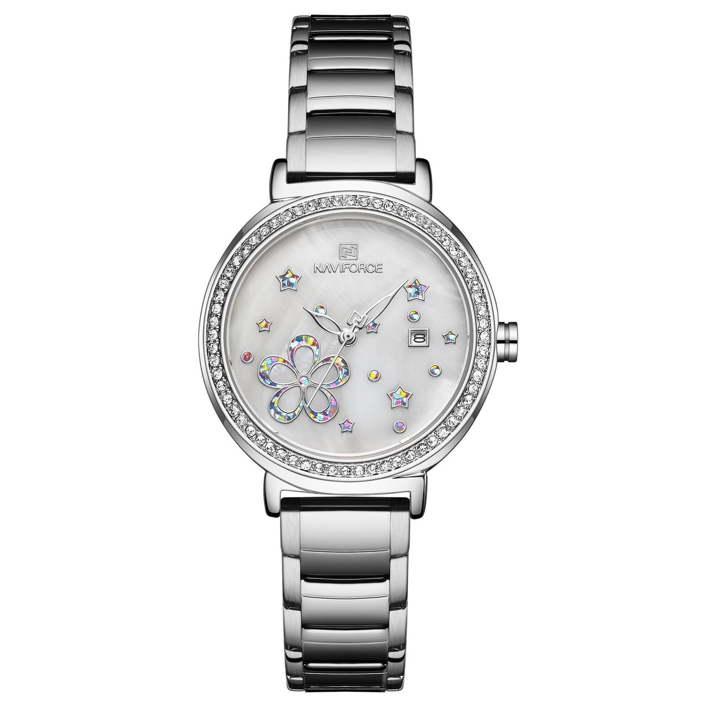 Steel Belt Flower Lady Stainless Steel Quartz Watch