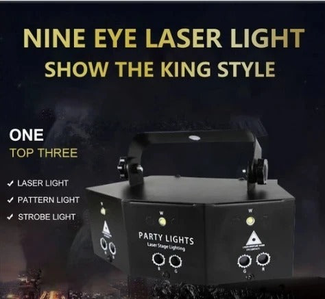 New Nine Eye Laser Strobe Light