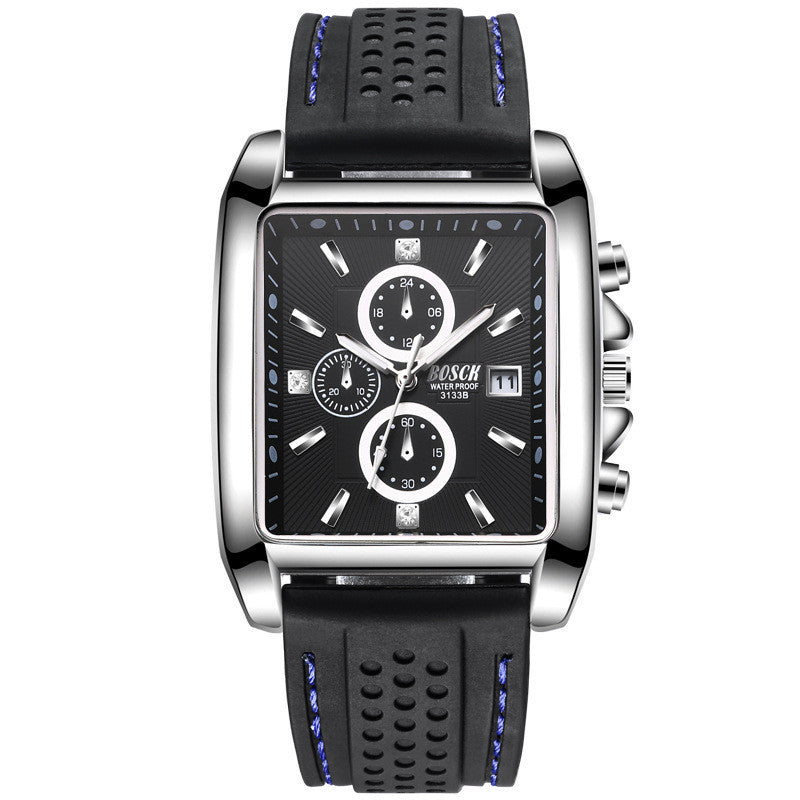 Men's Square Steel Band Watch