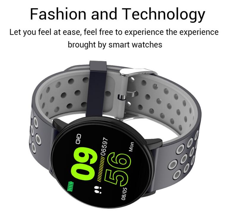 New W8 round screen 1.3 inch color screen smart bracelet