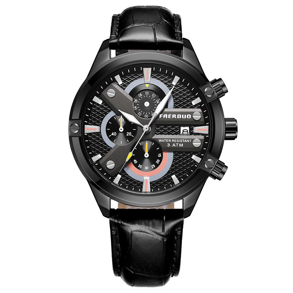 Multifunctional movement business men's watch