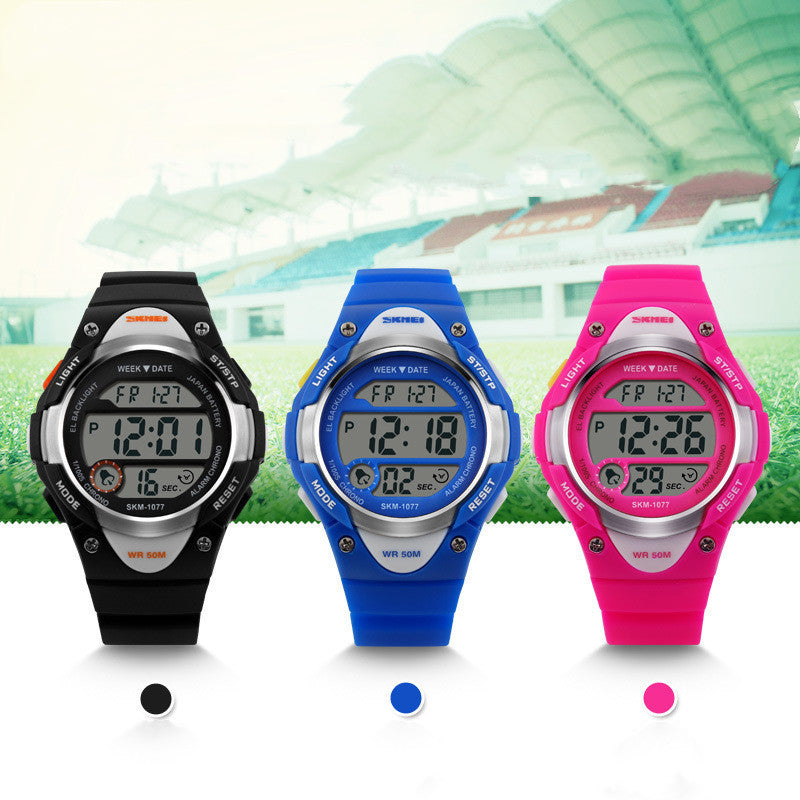 Outdoor Children's Sports Electronic Watch Deep Waterproof