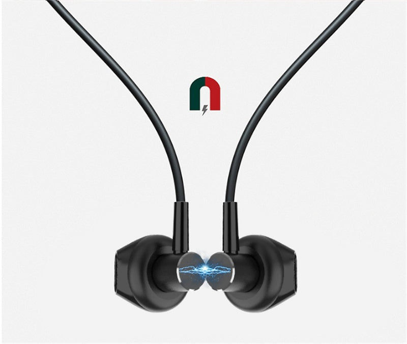 Bluetooth Hanging Neck Earphones Private Model Running Neck Hanging Headphone Wireless Sports HiFi Headsets Noice Cancelling