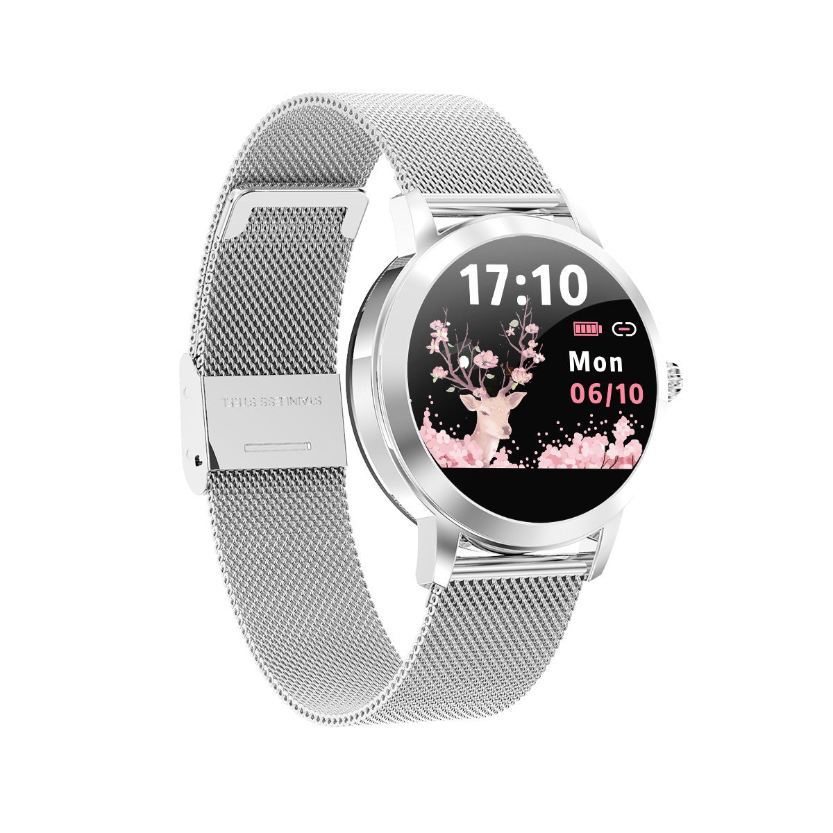 Smart Watch Round Bluetooth Paired Pedometer Heart Rate