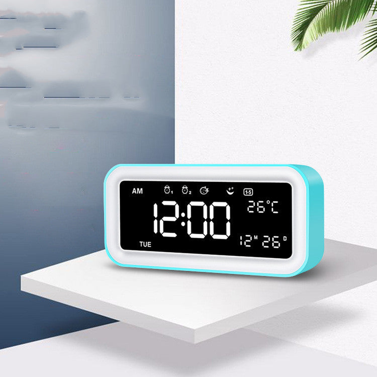 Multifunctional LED Atmosphere Light Multicolored Atmosphere Light Alarm Clock