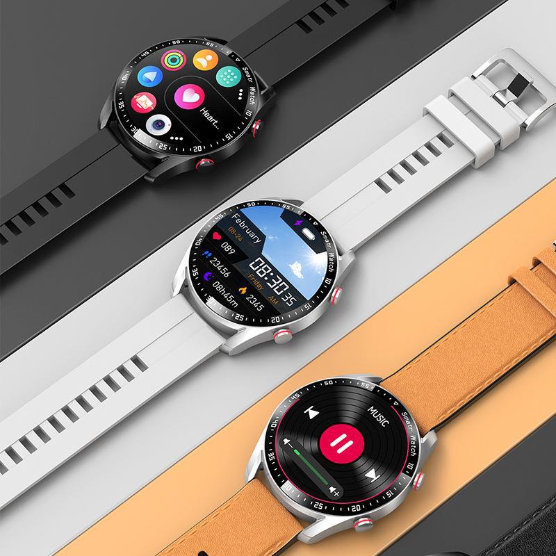 Smart Watch ECG PPG Business Stainless Steel Strap Bluetooth Call