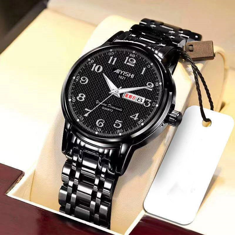 Waterproof Luminous Large Dial Couple Ladies Watch