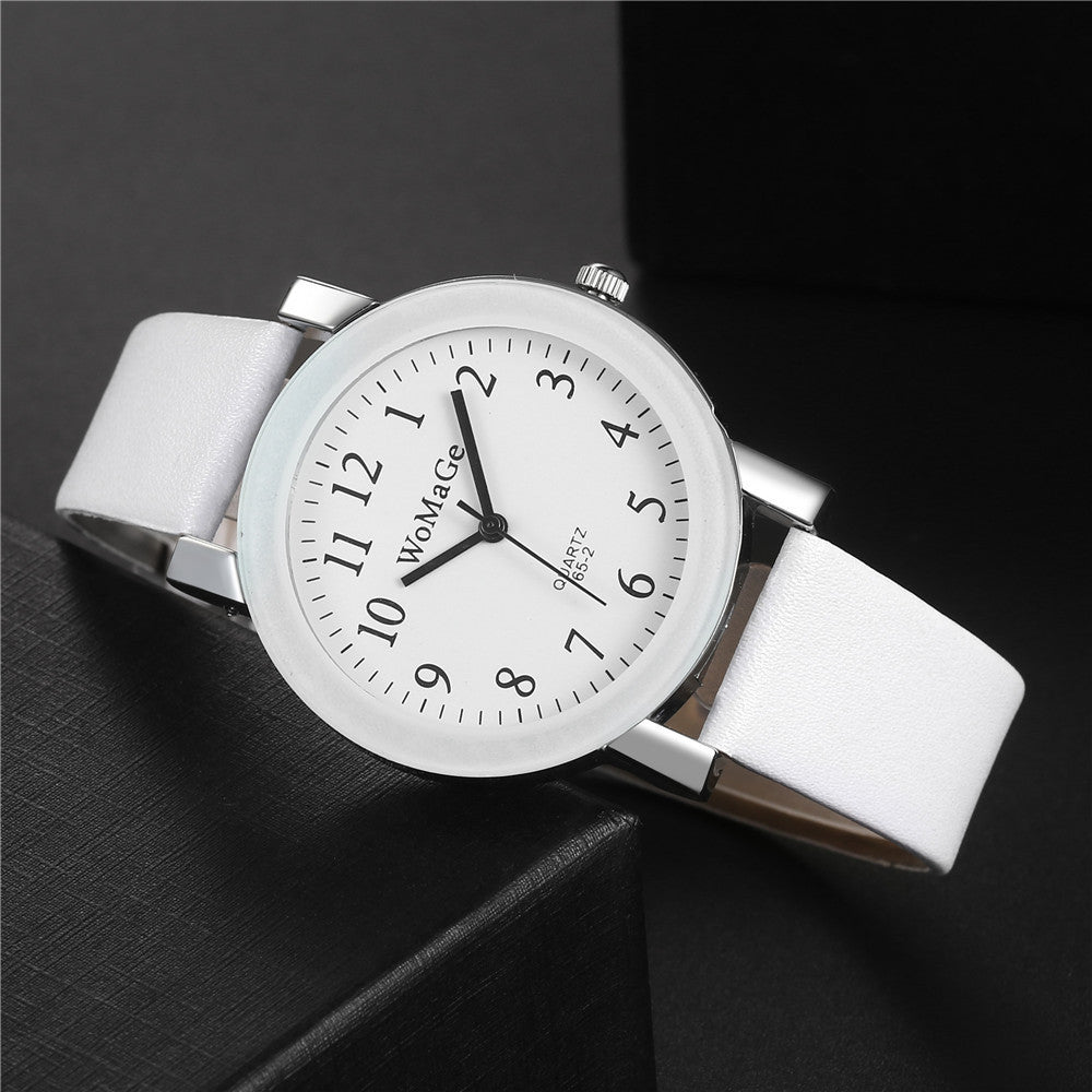 Large Dial Male And Female Student Watch Fashion Simple College Style Digital Face